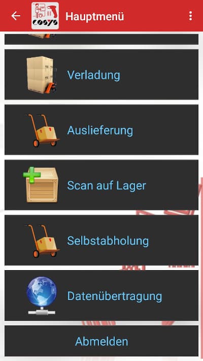 Auslieferung und Selbstabholer