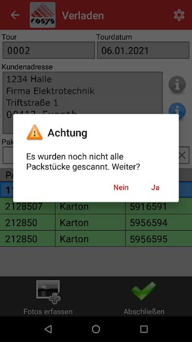 Transport – Touren