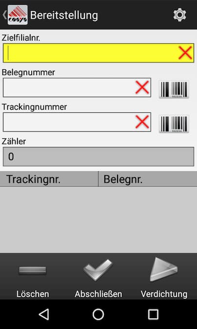 Bereitstellung Tabak Track and Trace