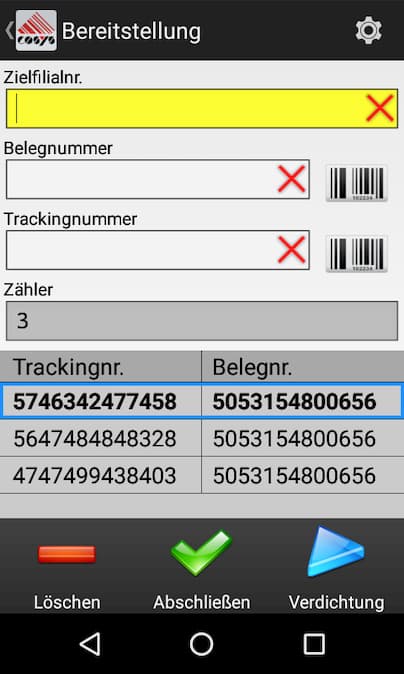Bereitstellung Tabak Track and Trace