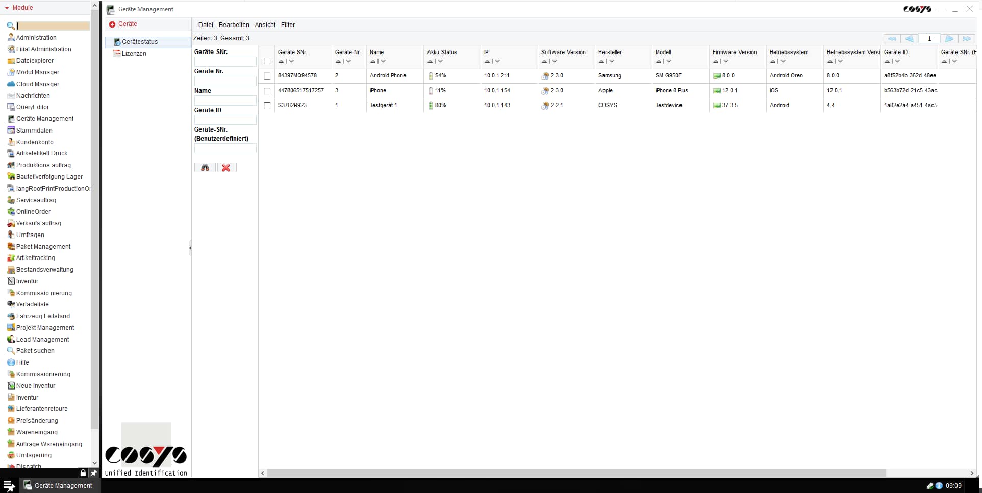 COSYS Cloud Backend (WebDesk)