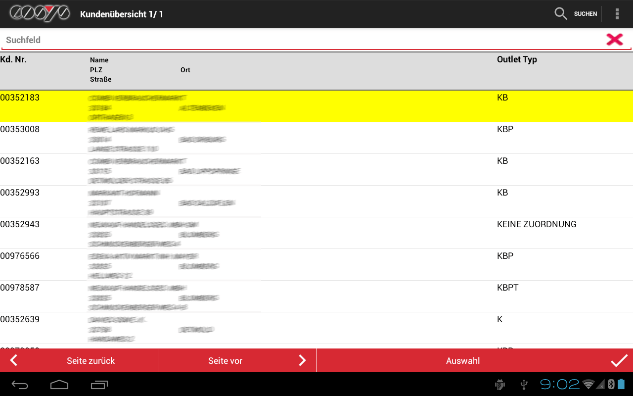 COSYS CRM - Kundenübersicht COSYS CRM - Kundenübersicht