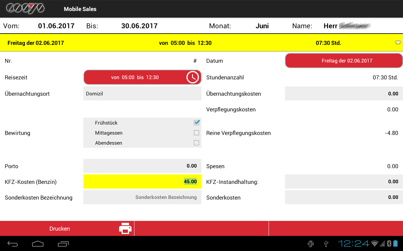 Reisekostenabrechnung Reisekostenabrechnung