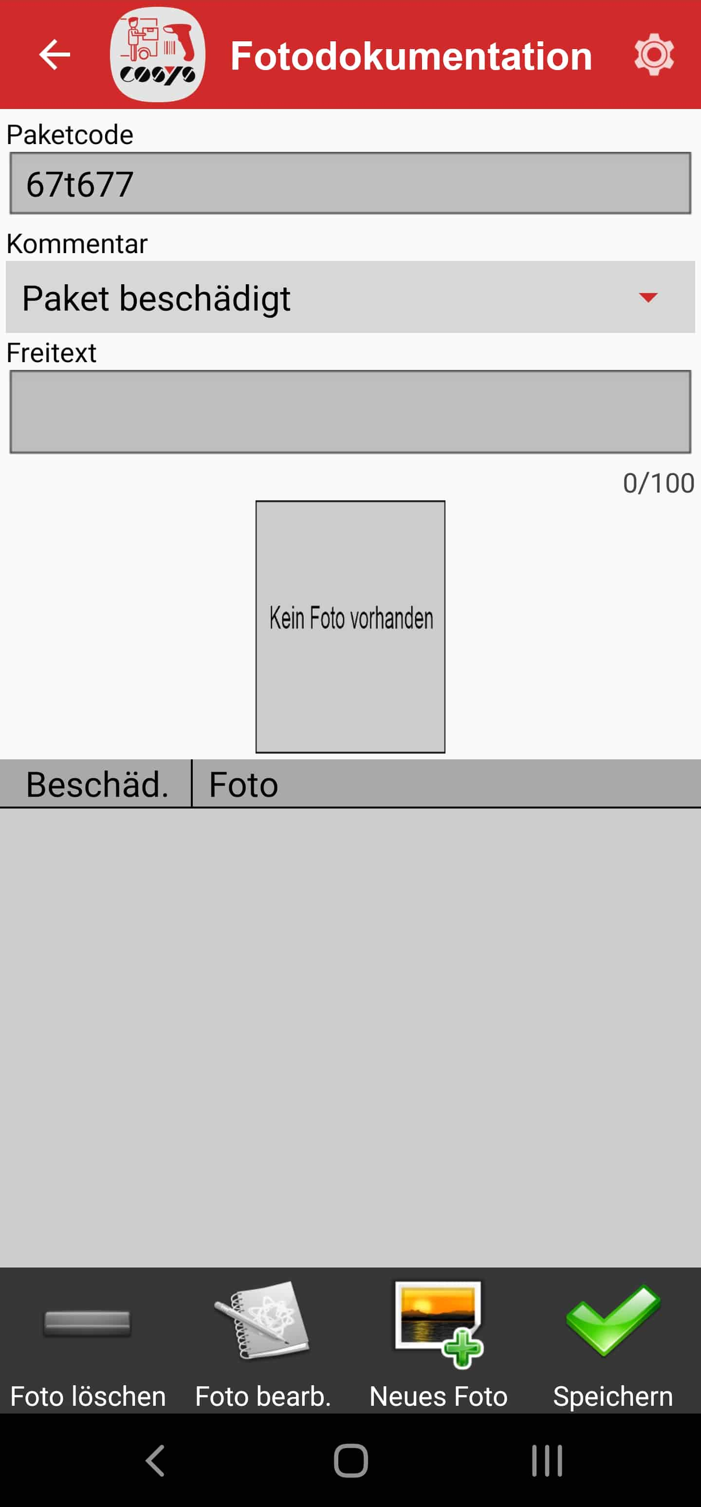 Fotodokumentation erstellen COSYS