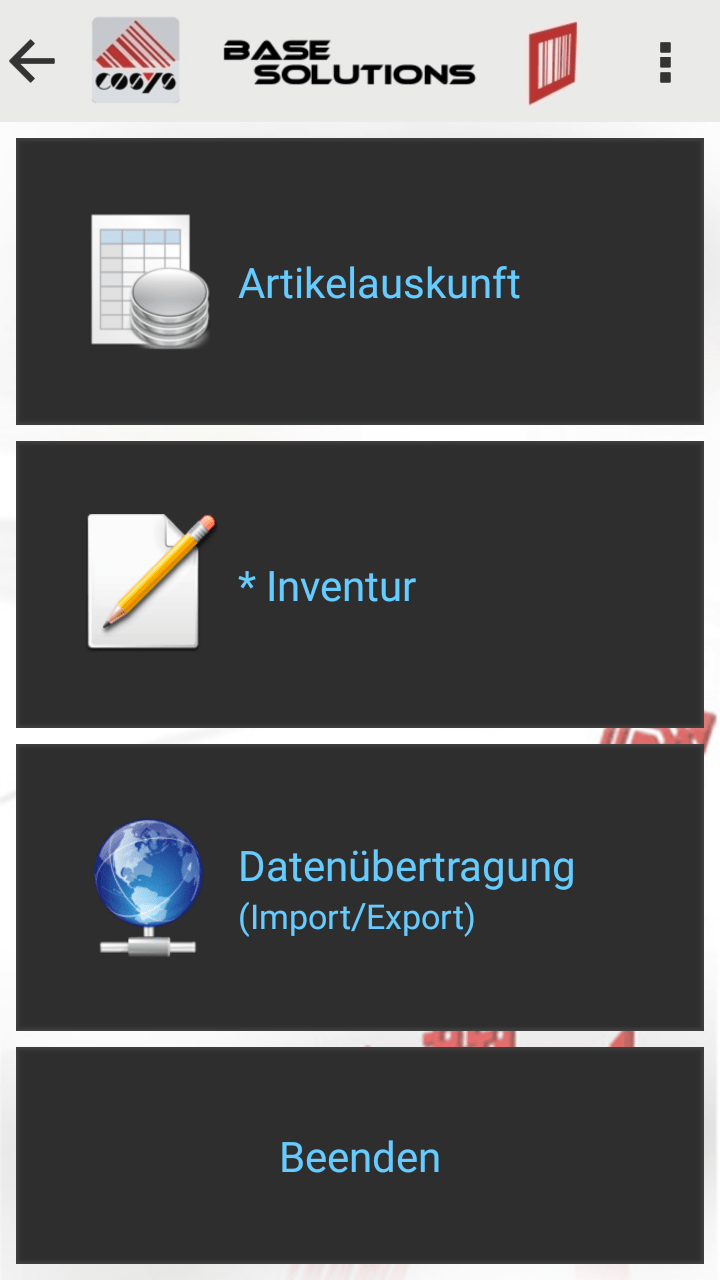 COSYS Cloud Inventur App COSYS Cloud Inventur App