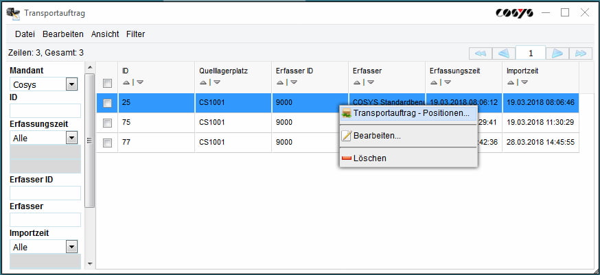 Kanban Bestellung Verwaltung COSYS WebDesk