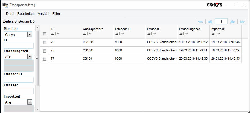 Kanban Bestellung Verwaltung COSYS WebDesk