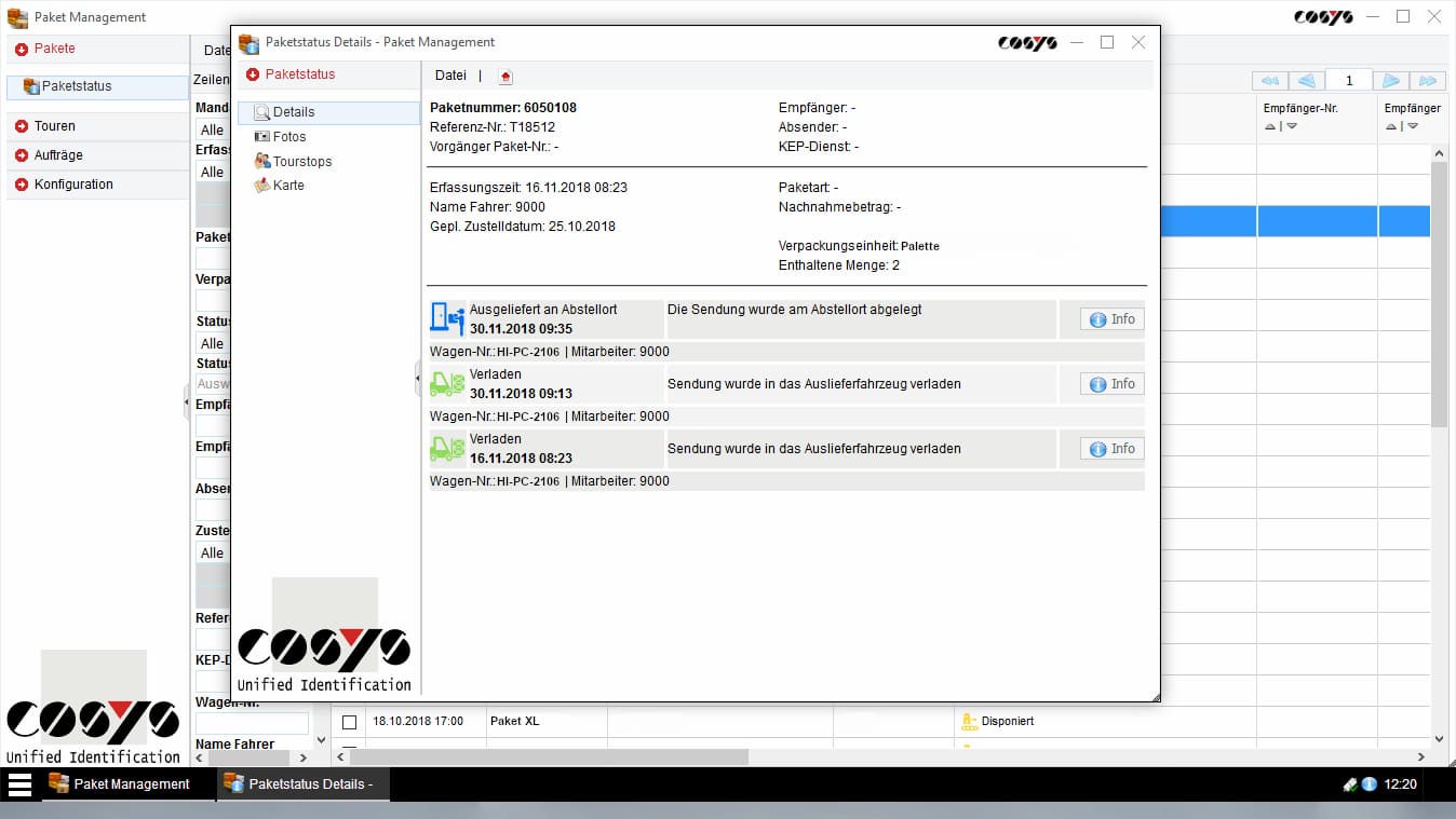 Ablieferscannung Reverse / Abholung von Kunden