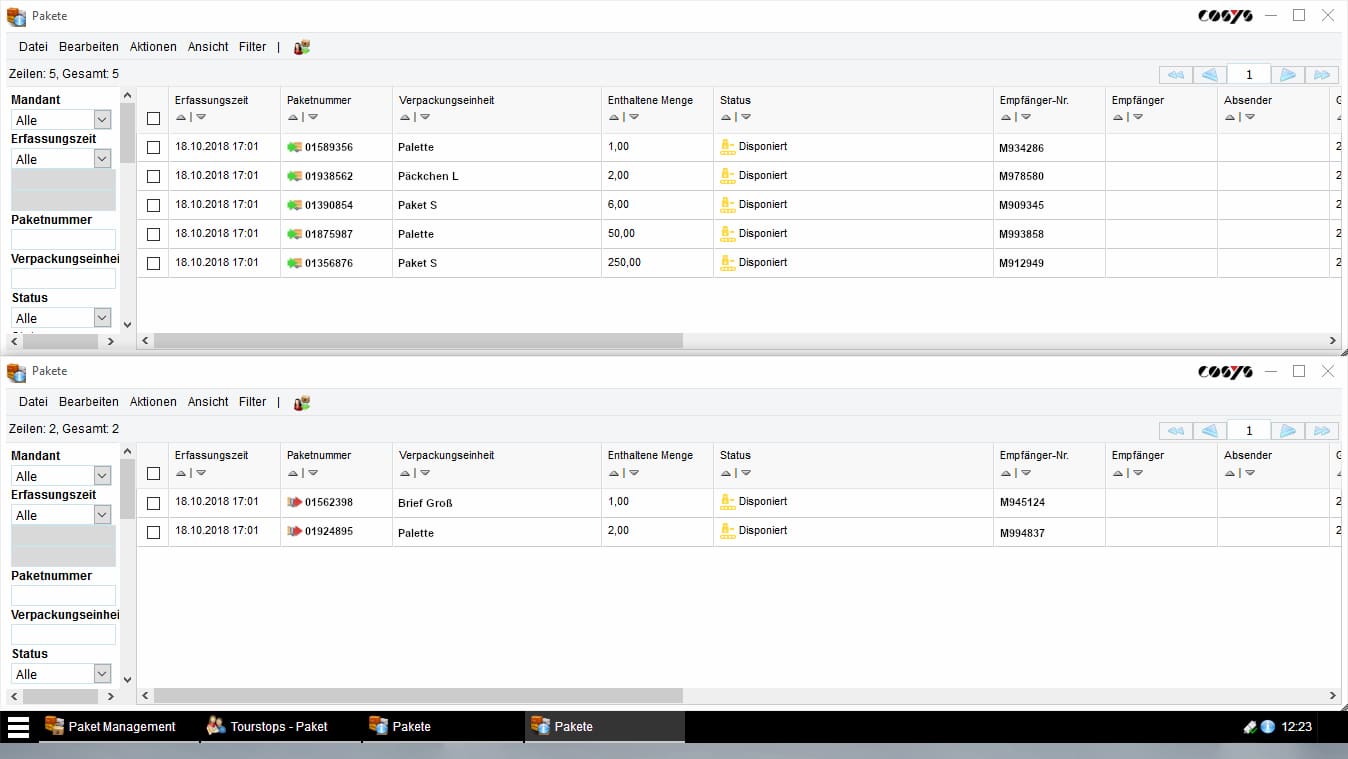 Ablieferscannung Reverse / Abholung von Kunden
