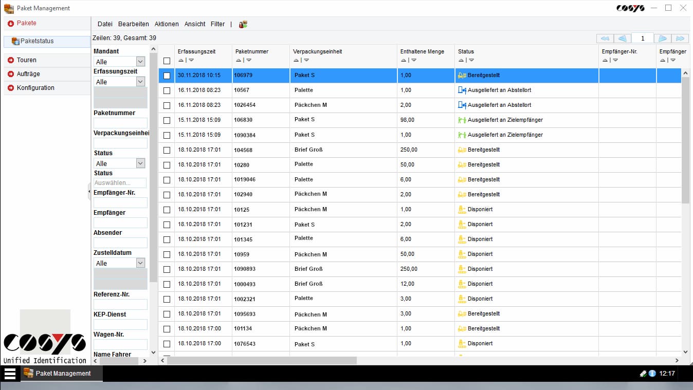 Ablieferscannung Reverse / Abholung von Kunden