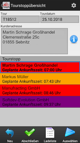 Ablieferscannung Reverse / Abholung von Kunden