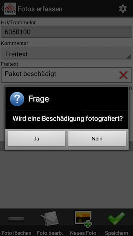 Ablieferscannung Reverse / Abholung von Kunden