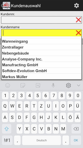 Ablieferscannung Reverse / Abholung von Kunden