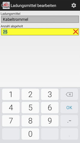 Lademittelverwaltung Ablieferscannung Mobile Datenerfassung