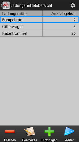 Lademittelverwaltung Ablieferscannung Mobile Datenerfassung