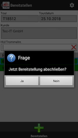 Ablieferscannung Mobile Datenerfassung COSYS