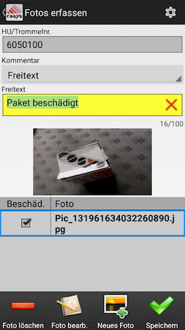 Auslieferung Ablieferscannung Mobile Datenerfassung