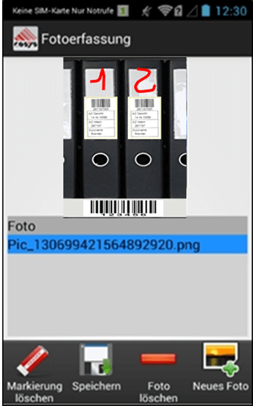 Fotoerfassung Dokumentenverwaltung