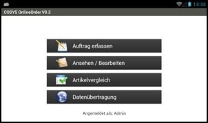 Android MDE Hauptmenü Android MDE Hauptmenü