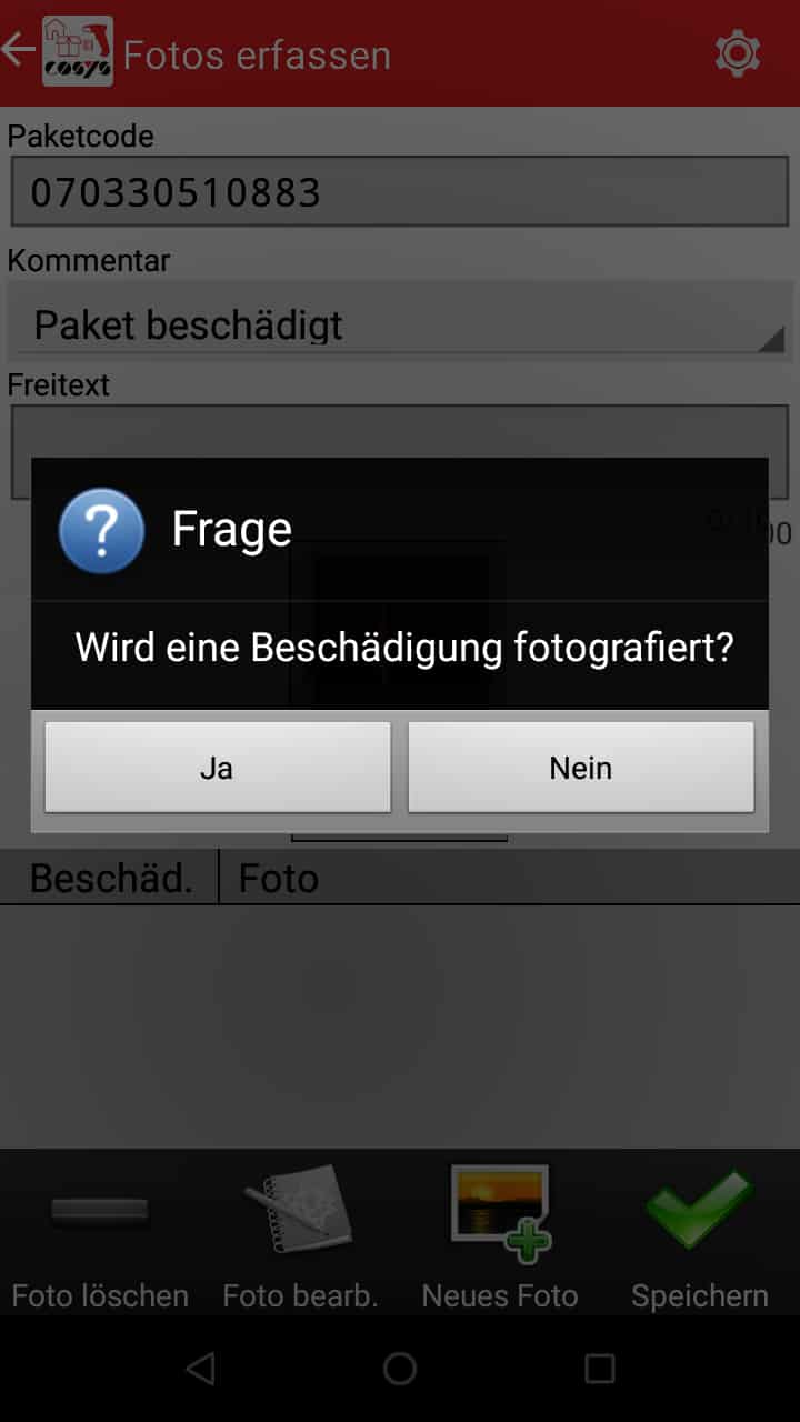 Transport im Paket Management Softwaremodule
