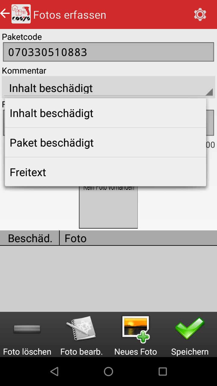 Transport im Paket Management Softwaremodule