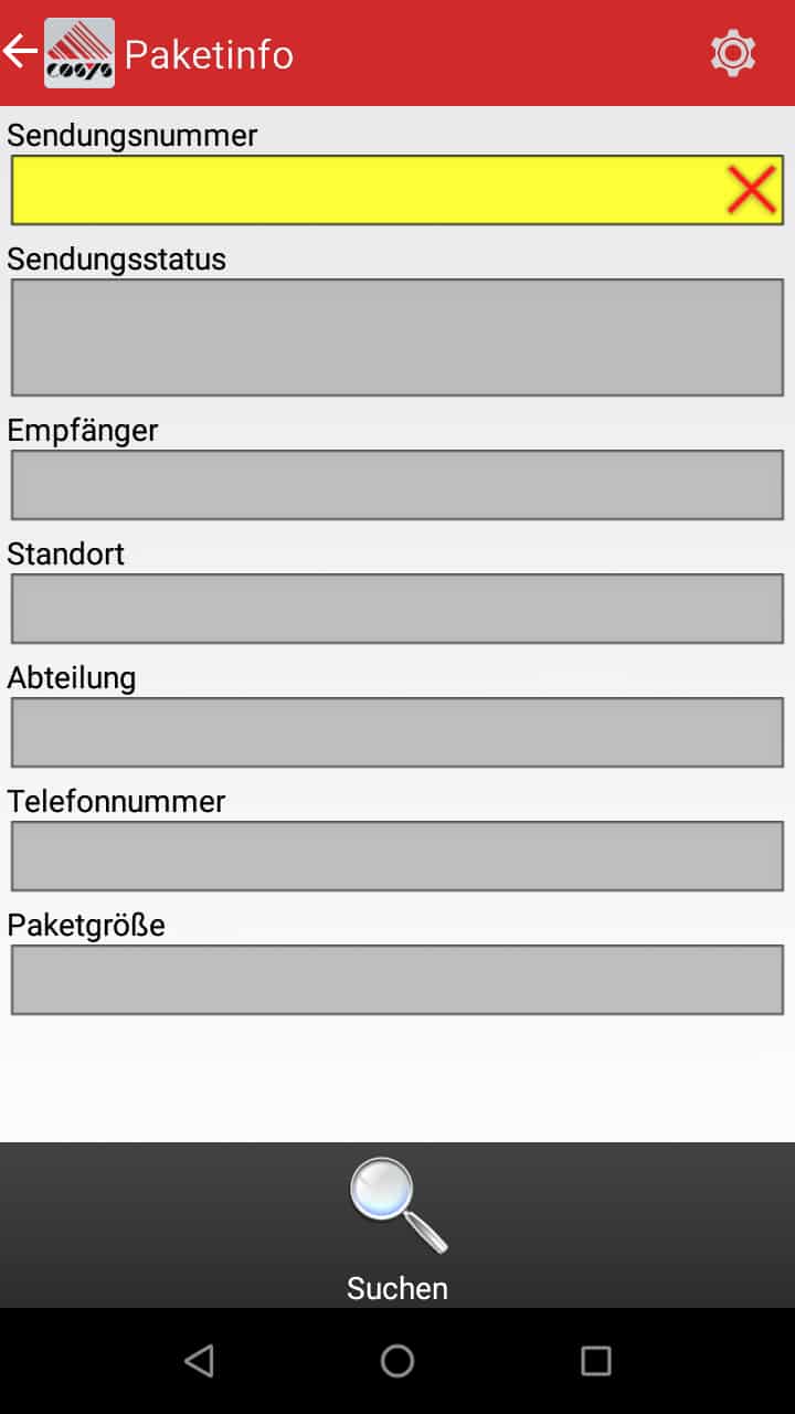 Wareneingang Auswahl Android Software von COSYS