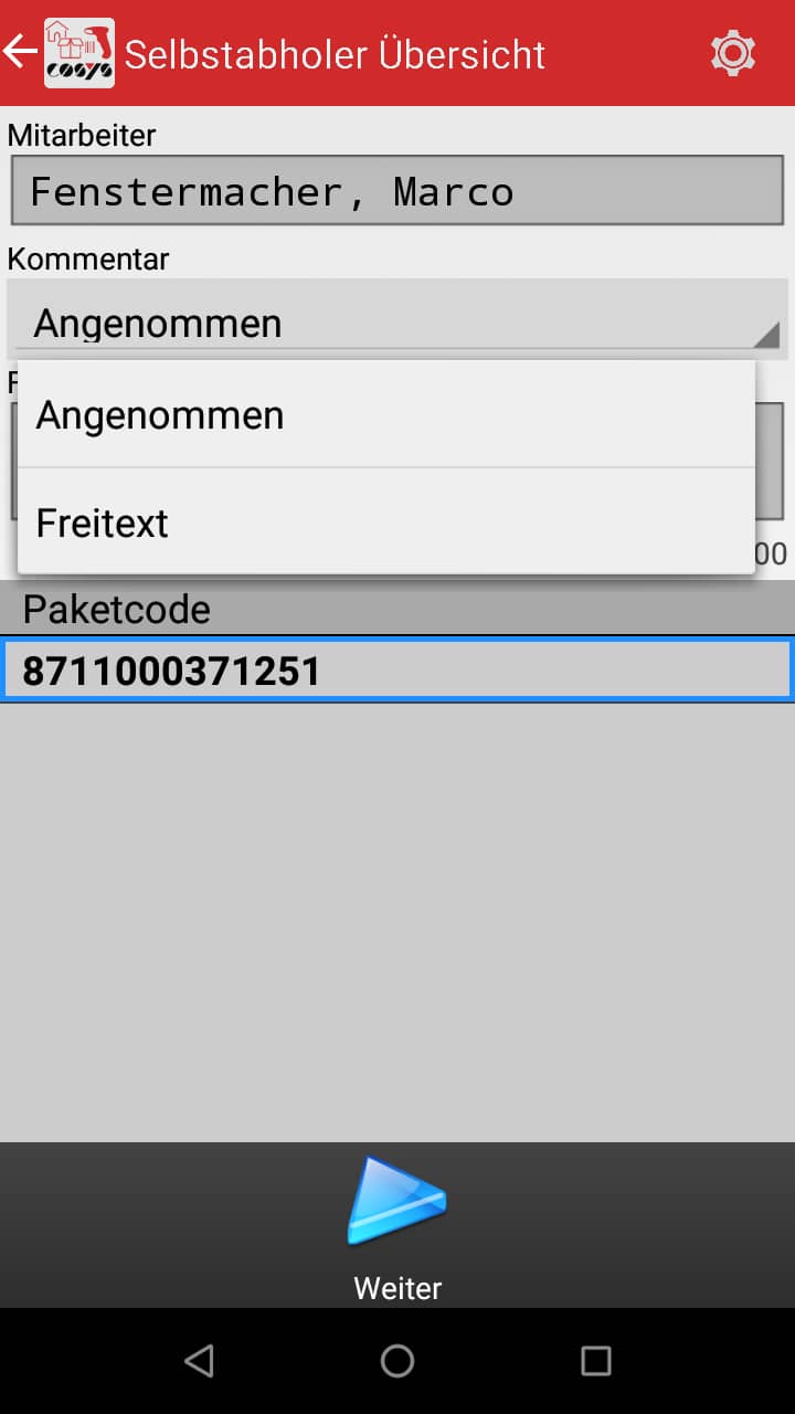 Transport im Paket Management Softwaremodule