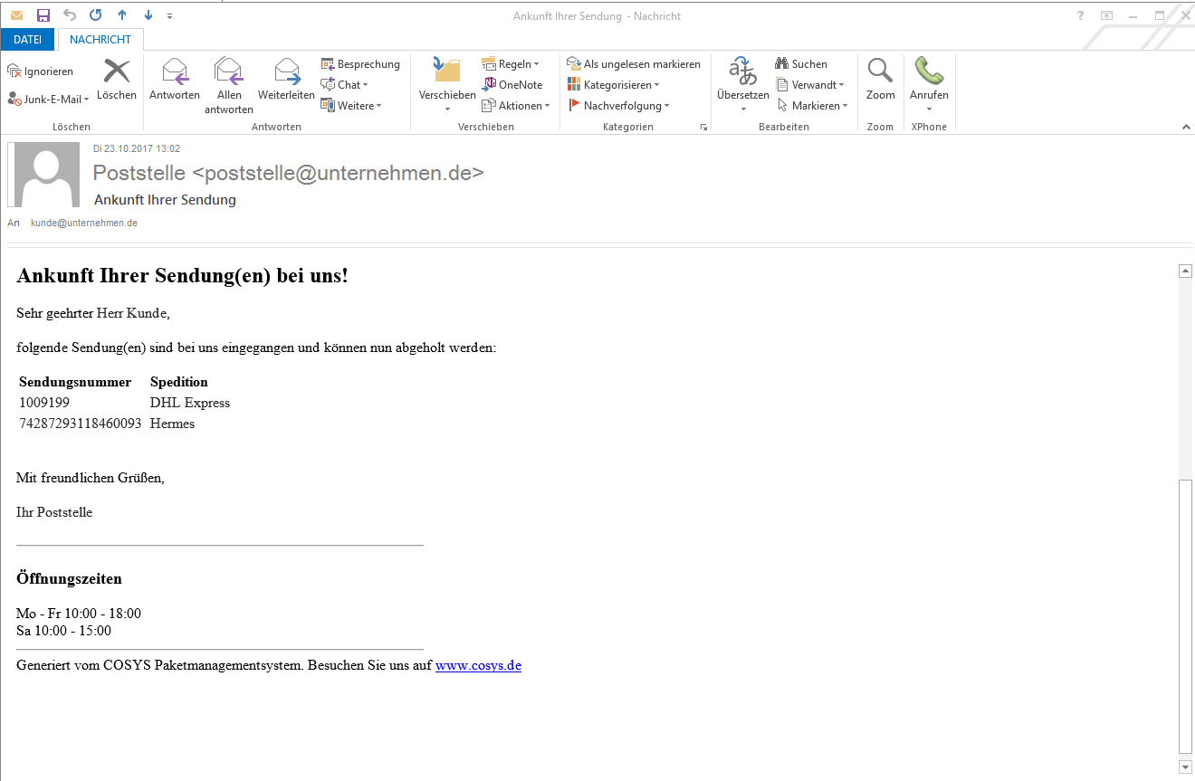 Reklamationsmanagement COSYS Reklamationsmanagement COSYS