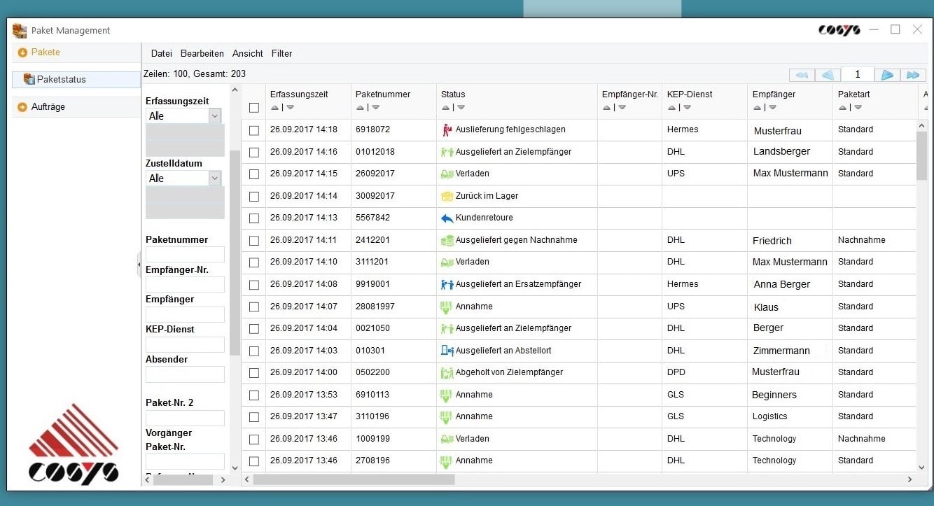 PDF Paketshop Management COSYS Softwarelösung PDF Paketshop Management COSYS Softwarelösung