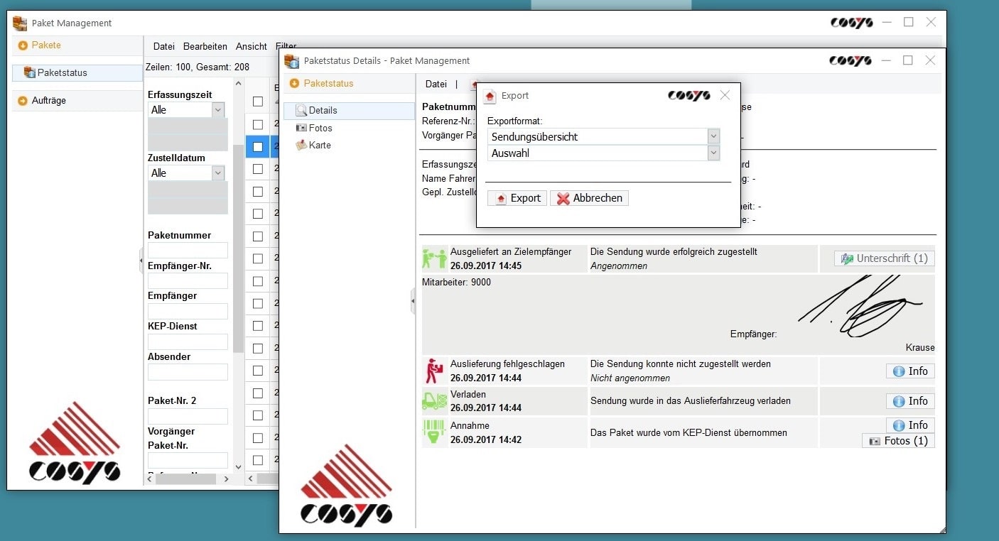 Paketshop Management COSYS Softwarelösung Paketshop Management COSYS Softwarelösung
