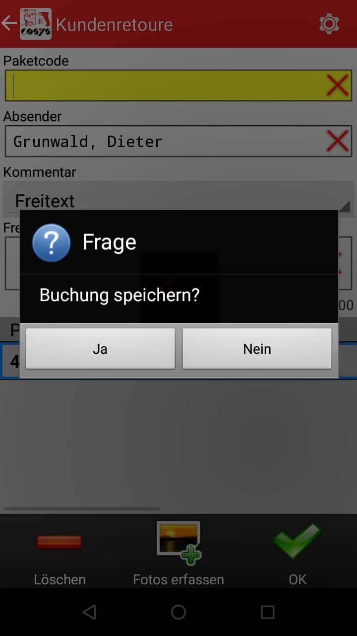 Transport im Paket Management Softwaremodule
