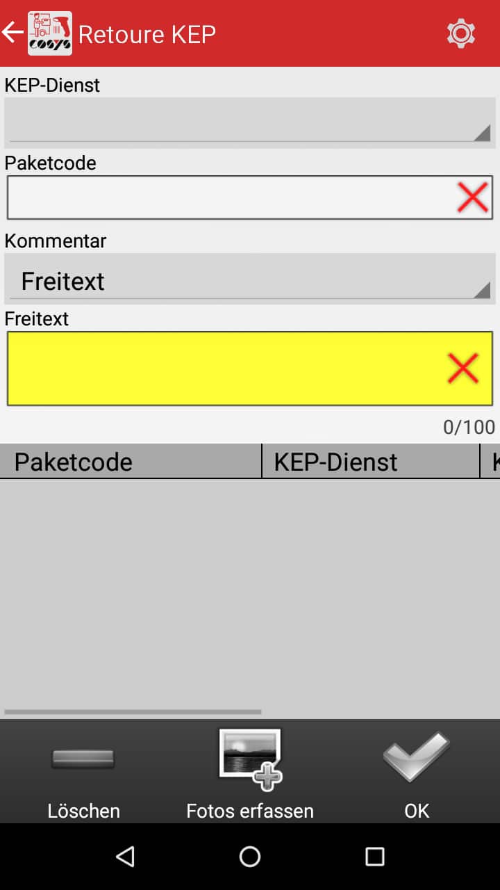 Transport im Paket Management Softwaremodule