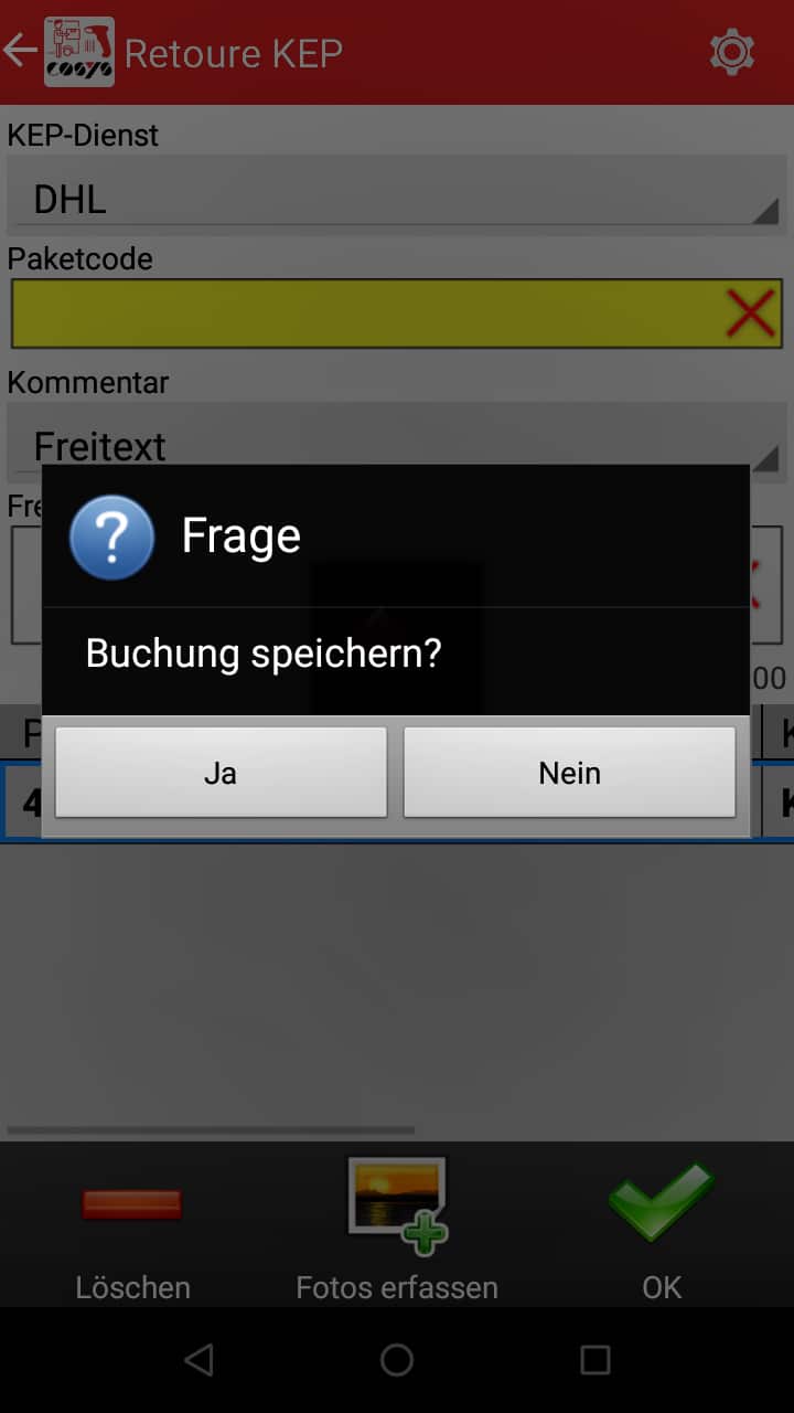 Transport im Paket Management Softwaremodule