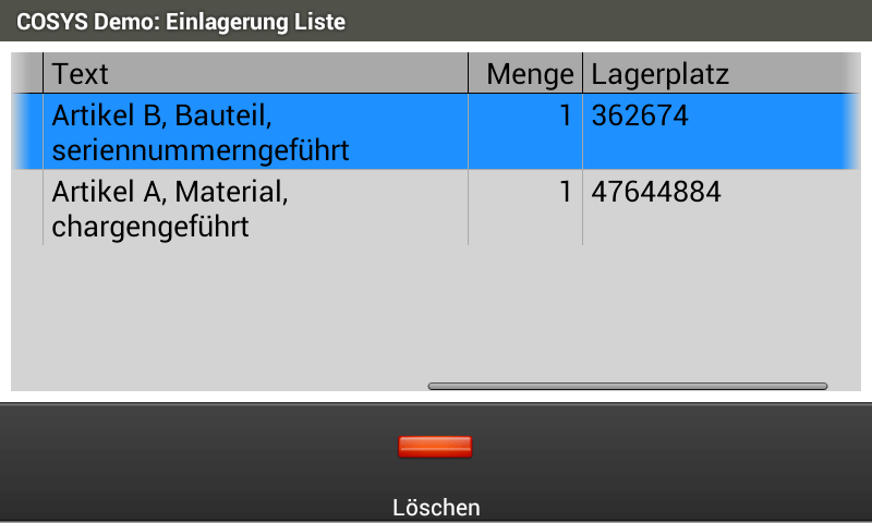 Einlagerung mobil Production Management (Manager) Einlagerung mobil Production Management (Manager)