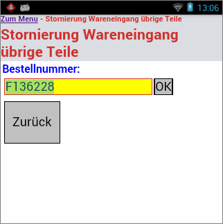Stornierung von Wareneingängen Stornierung von Wareneingängen