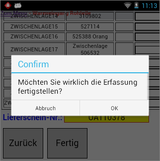Wareneingang von Rohteilen Wareneingang von Rohteilen