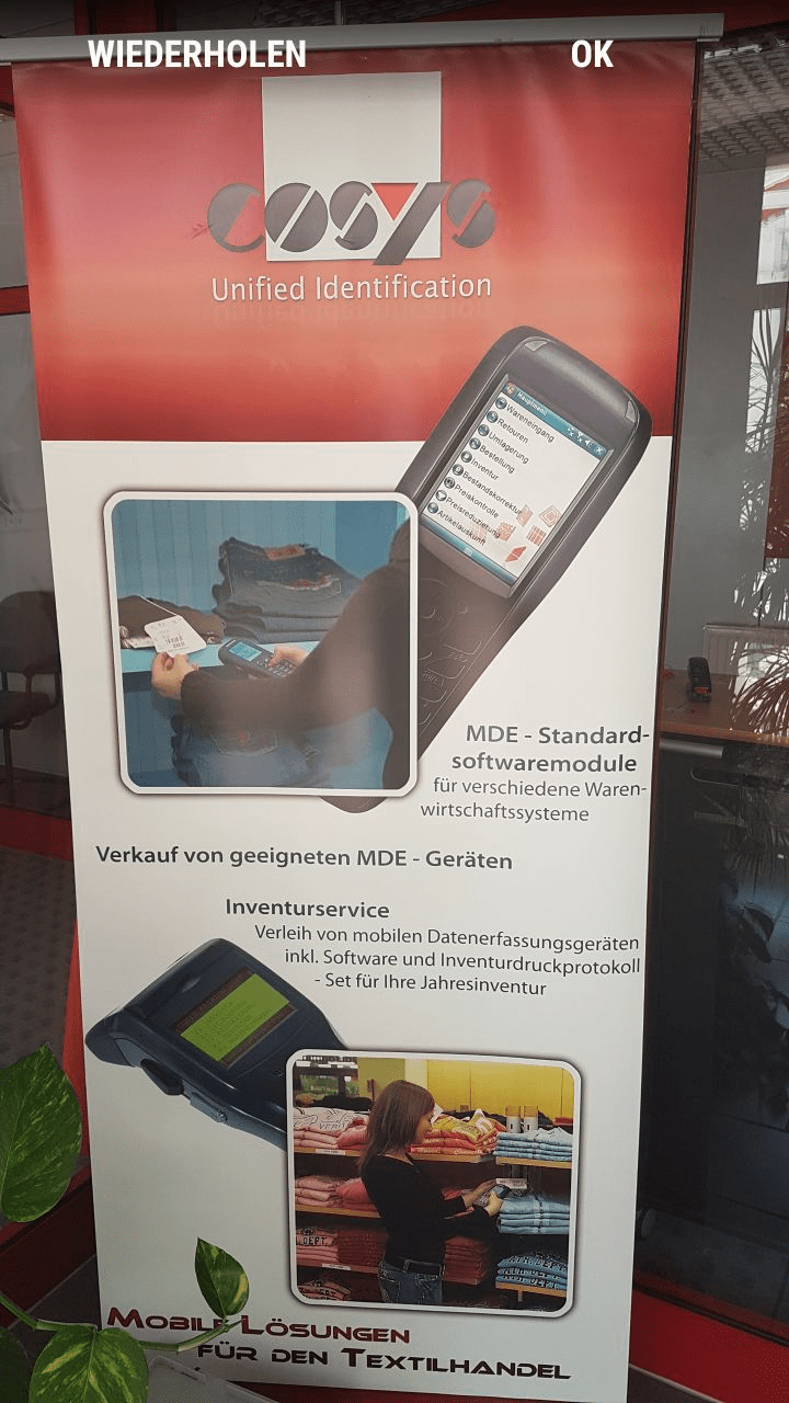 Kommissionierung Lagerplatz filtern Android Software von COSYS