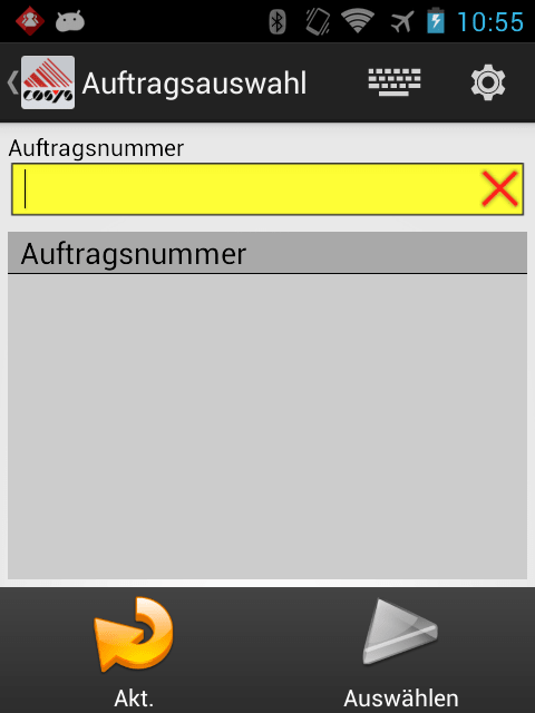 Einlagerung Auftragserfassung Einlagerung Auftragserfassung