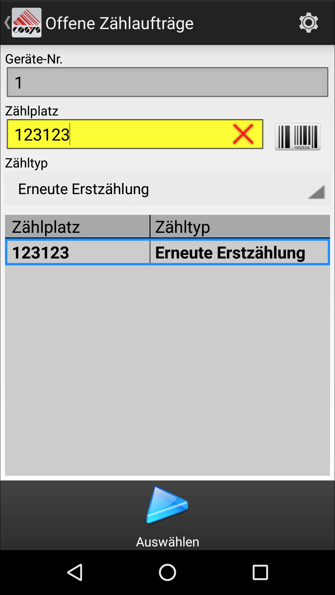 Inventur auf Android Inventur auf Android