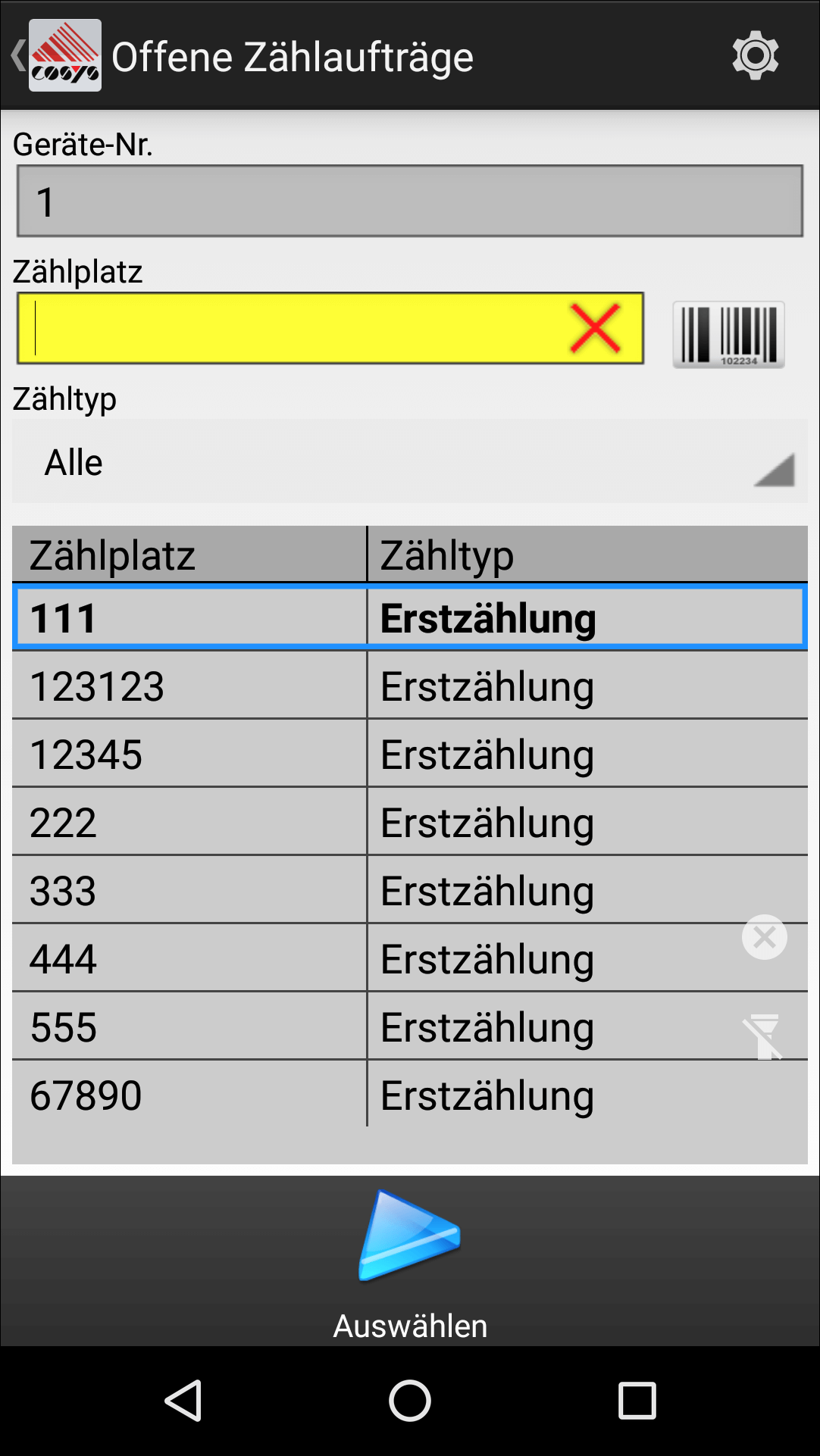 Inventur auf Android Inventur auf Android