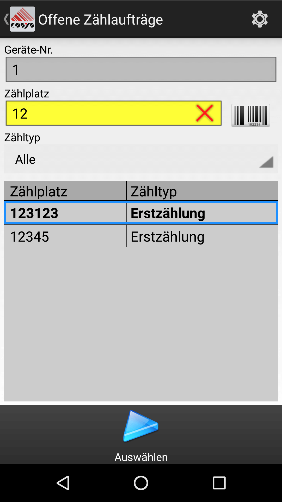 Inventur auf Android Inventur auf Android