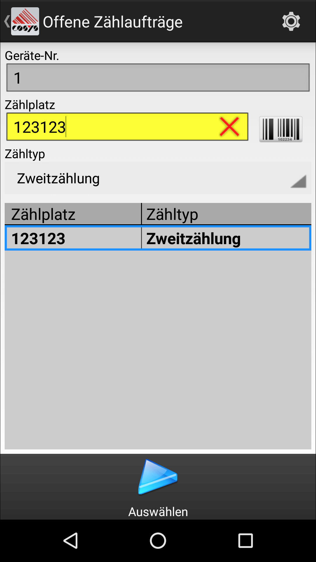 Inventur auf Android Inventur auf Android