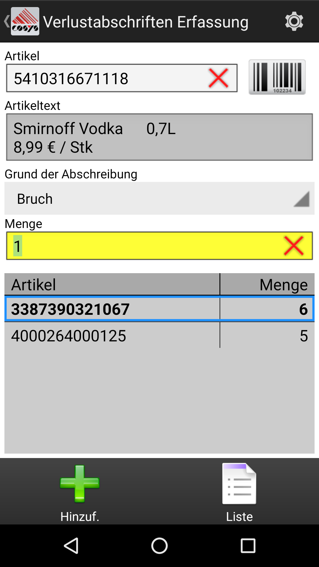 Verlustabschriften Verlustabschriften