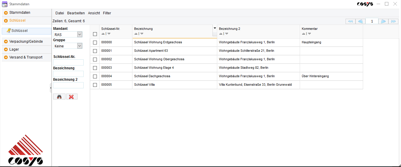 COSYS Schlüsselmanagement System / Schlüsselverwaltung COSYS Schlüsselmanagement System / Schlüsselverwaltung