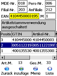 Filialtausch Windows Mobile / CE Software COSYS