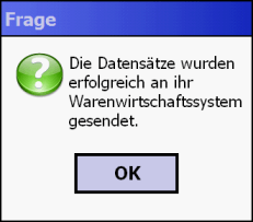 COSYS Fusion - MDE nach erfolgreichem Datentransfer COSYS Fusion - MDE nach erfolgreichem Datentransfer