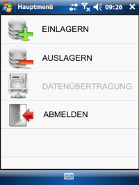 Einlagerung Charge Windows Mobile / CE Software von COSYS