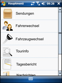 Transport - Fahrzeugmenü Transport - Fahrzeugmenü