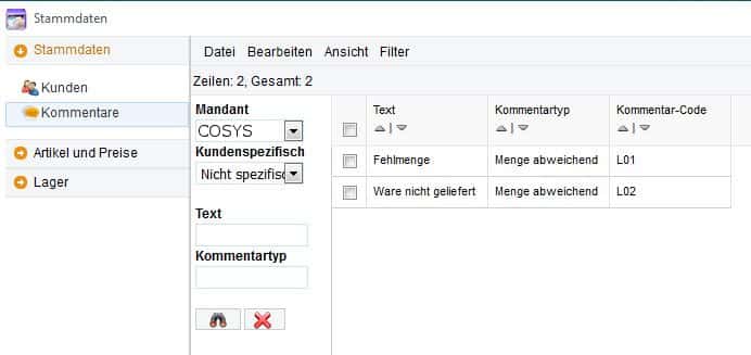 COSYS WebDesk Kommentare COSYS WebDesk Kommentare