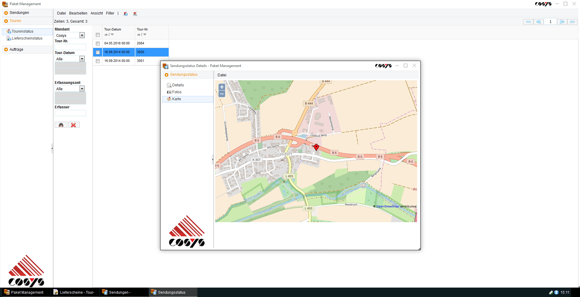 Sendungsverfolgung (Track and Trace) Transport Management Sendungsverfolgung (Track and Trace) Transport Management